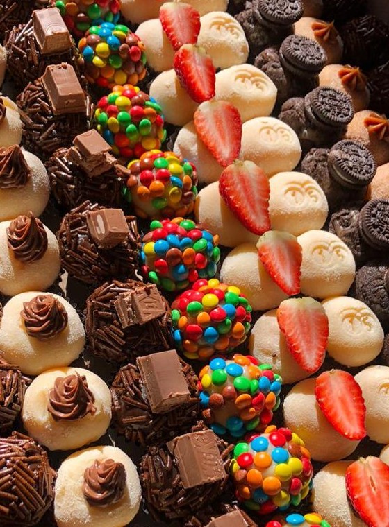 Doce gourmet apresentação